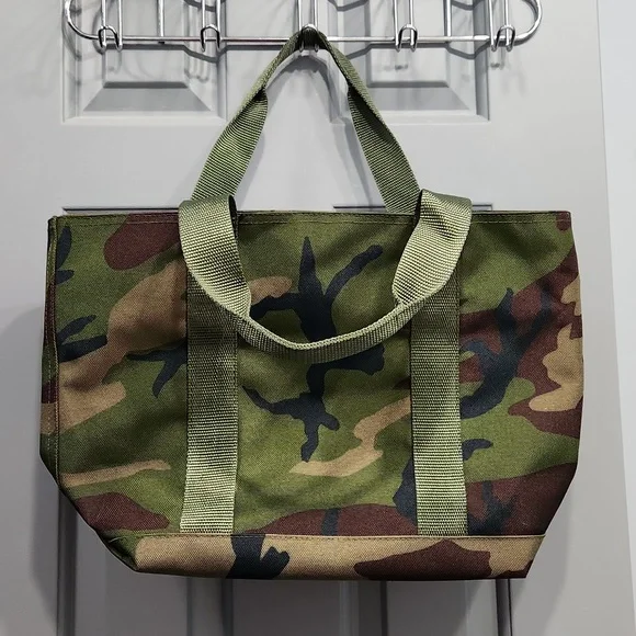 NWOT L.L. Bean Camo Green Hunters Tote Bag - Picture 5 of 11